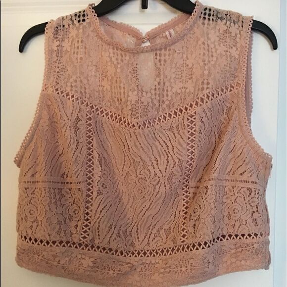 Xhileration Lace Crop Top - Picture 1 of 8